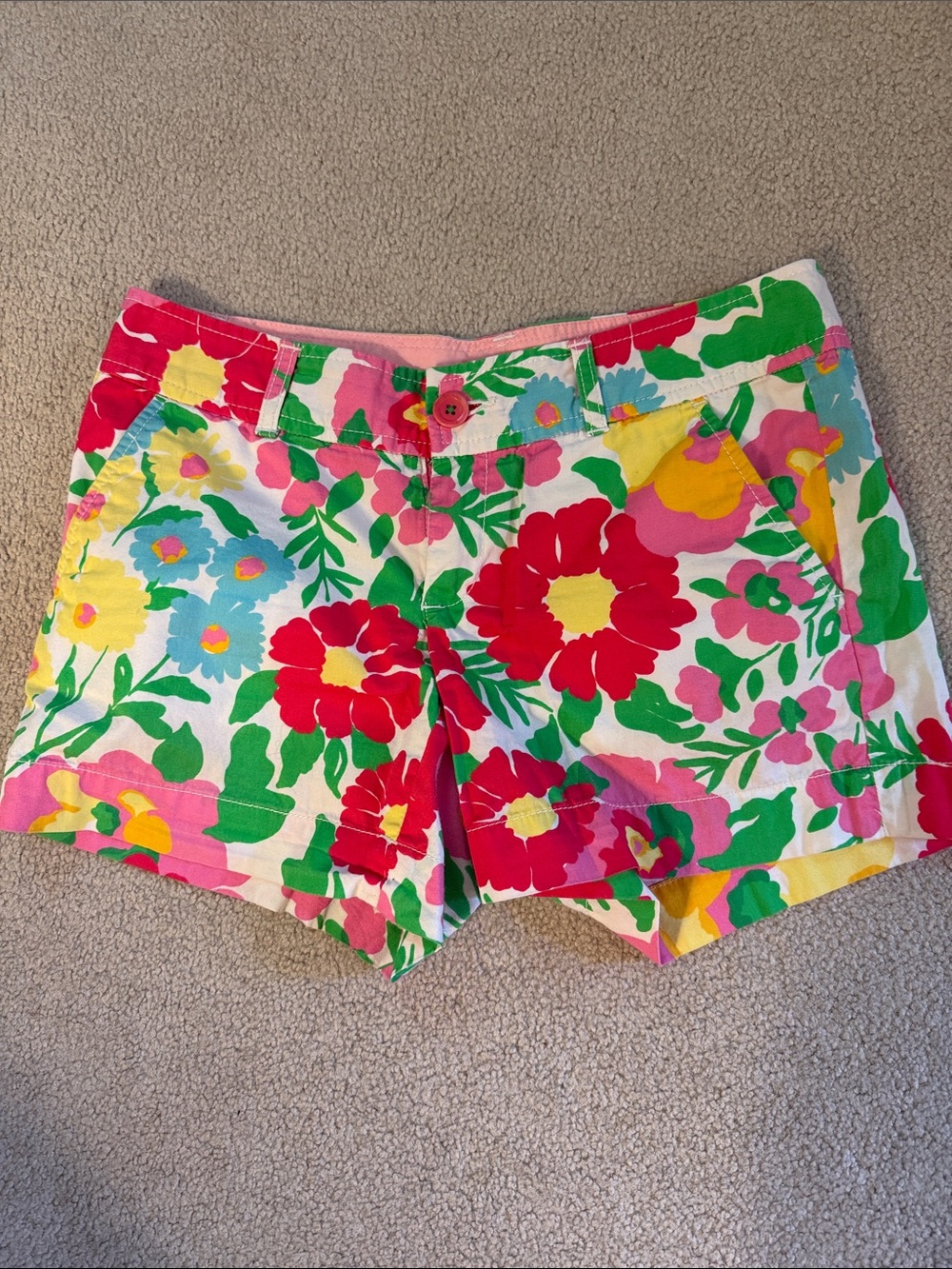 Lilly Pulitzer Ants on Parade Callahan Short Women’s Size 4 Cotton Floral Preppy